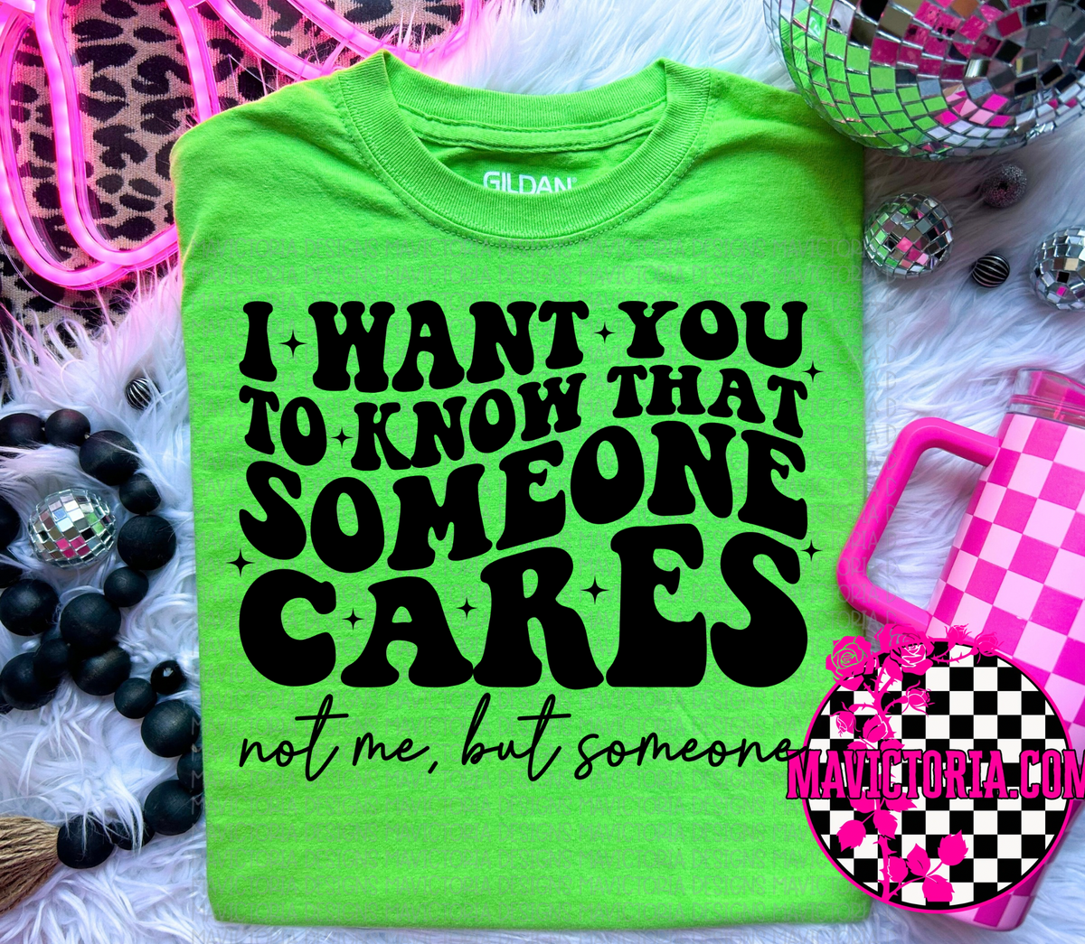 I want you to know that someone cares, not me but on product image 1