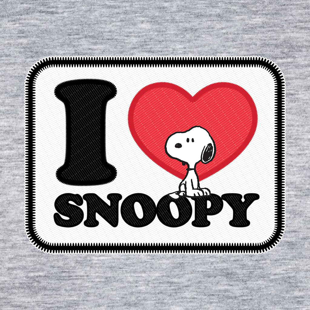 Peanuts I Love Snoopy Badge Men's T-Shirt product image 2