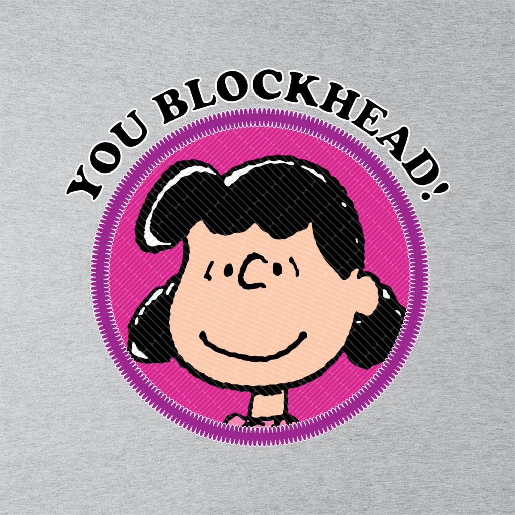 Peanuts You Blockhead Lucy Badge Men's T-Shirt product image 2