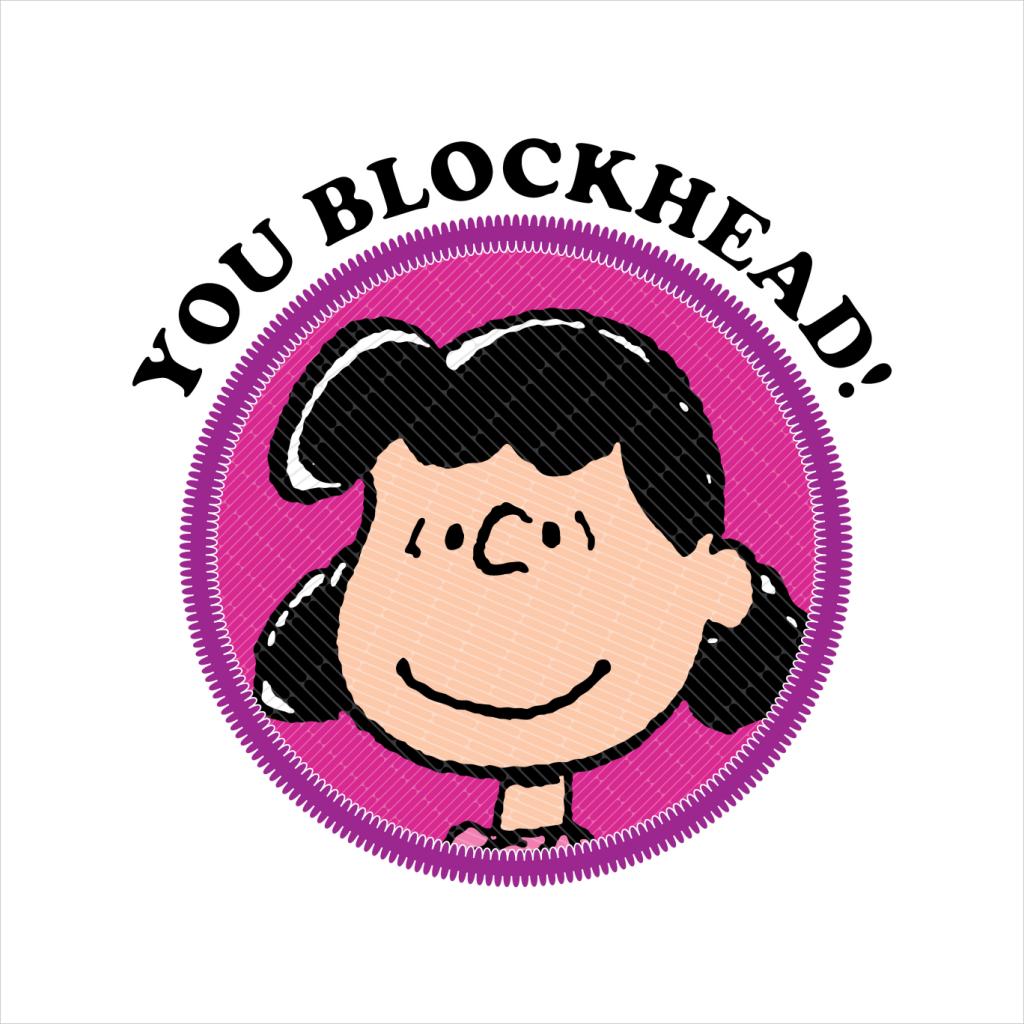 Peanuts You Blockhead Lucy Badge Men's T-Shirt product image 5