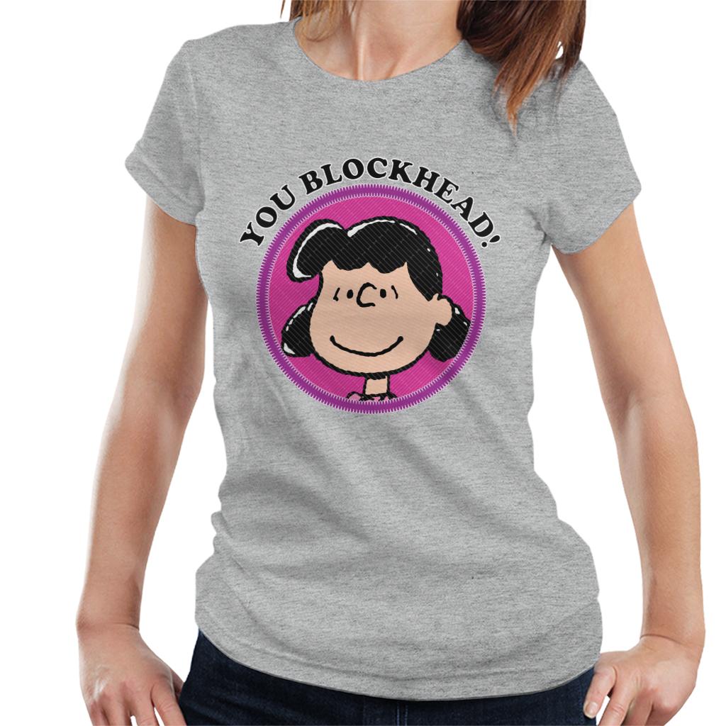 Peanuts You Blockhead Lucy Badge Women's T-Shirt product image 1