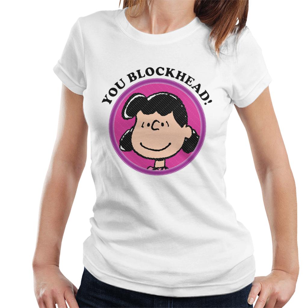 Peanuts You Blockhead Lucy Badge Women's T-Shirt product image 4