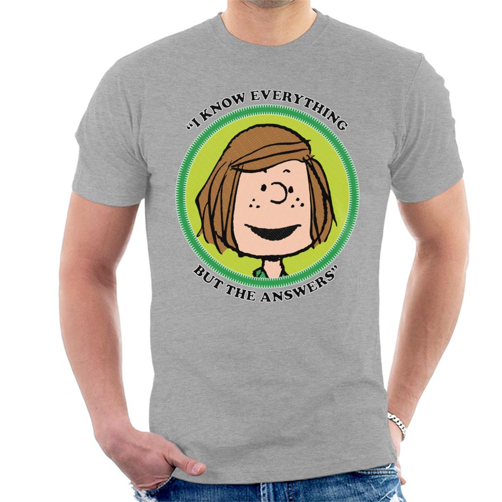 Peanuts Peppermint Patty Badge Men's T-Shirt product image 1