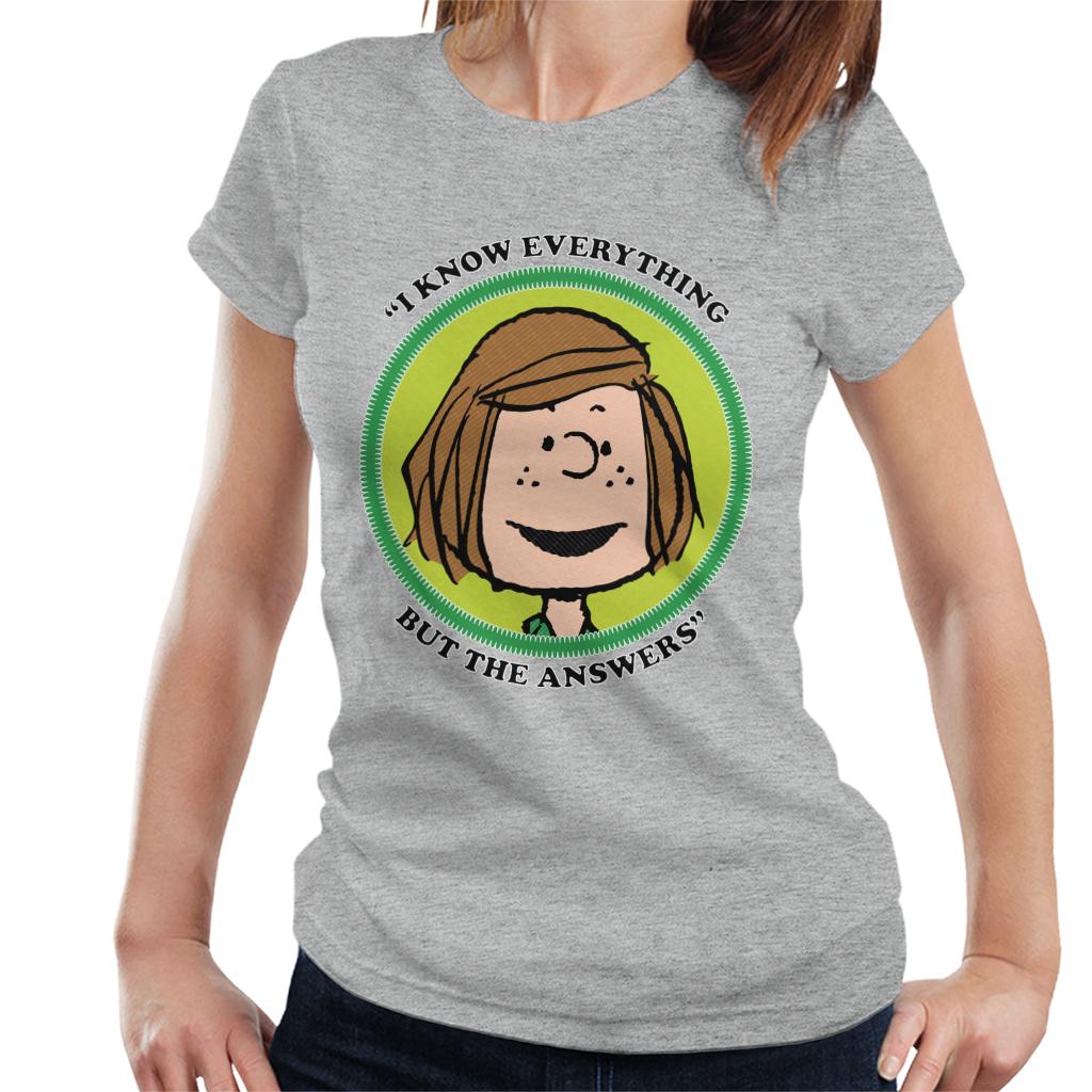 Peanuts Peppermint Patty Badge Women's T-Shirt product image 1