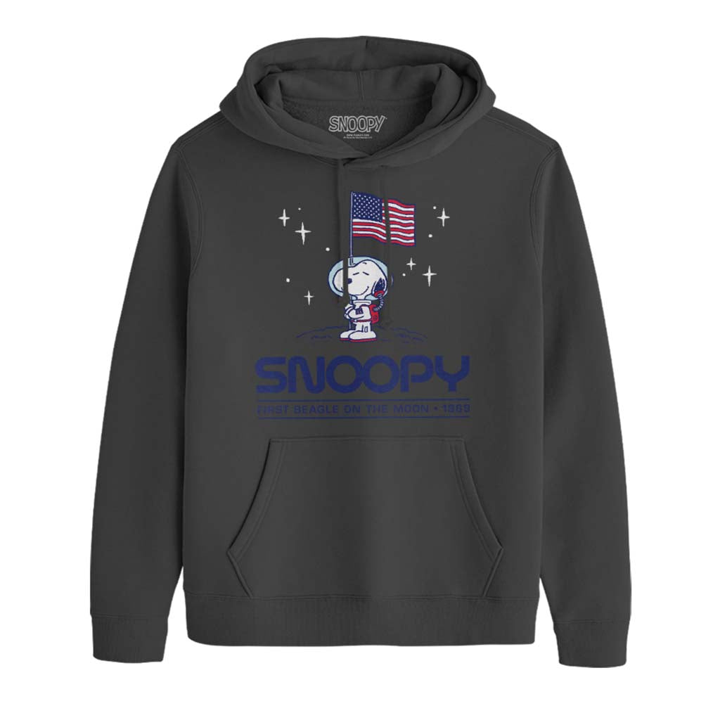 Peanuts Snoopy Moon Landing Planting Flag Men's Hooded product image 1