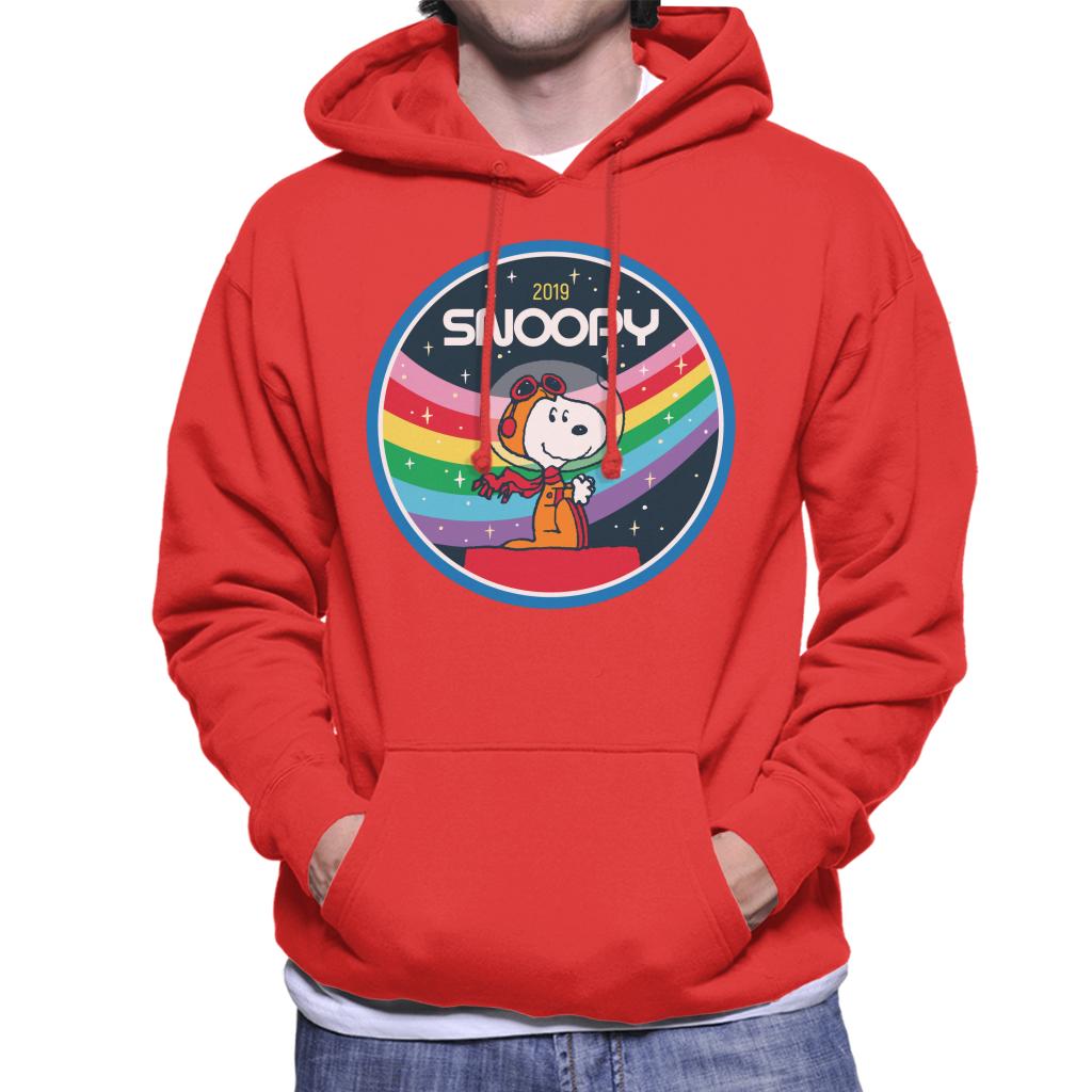 Peanuts Snoopy Starry Rainbow Moon Kennel Ship Men's Hooded product image 6