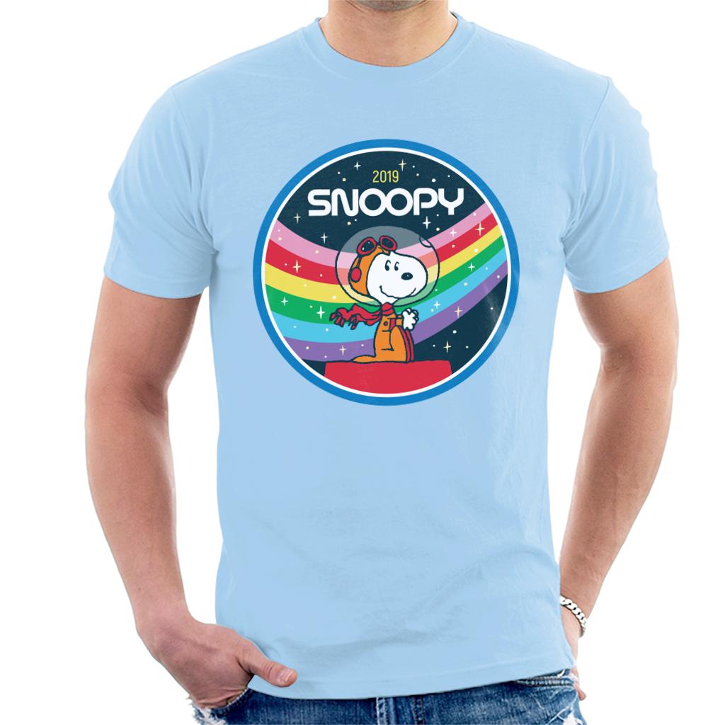 Peanuts Snoopy Starry Rainbow Moon Kennel Ship Men's T-Shirt product image 4