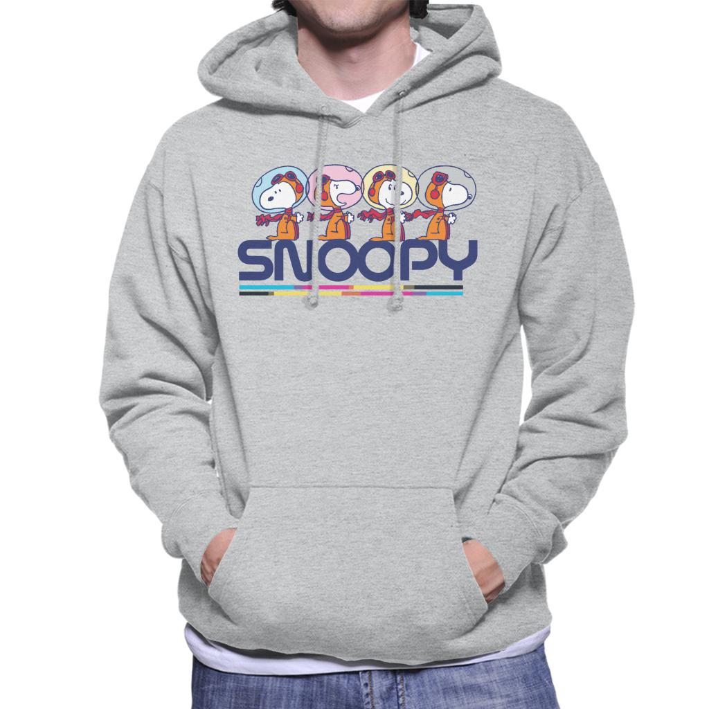 Peanuts Snoopy Space Travel Montage Men's Hooded Sweatshirt product image 1