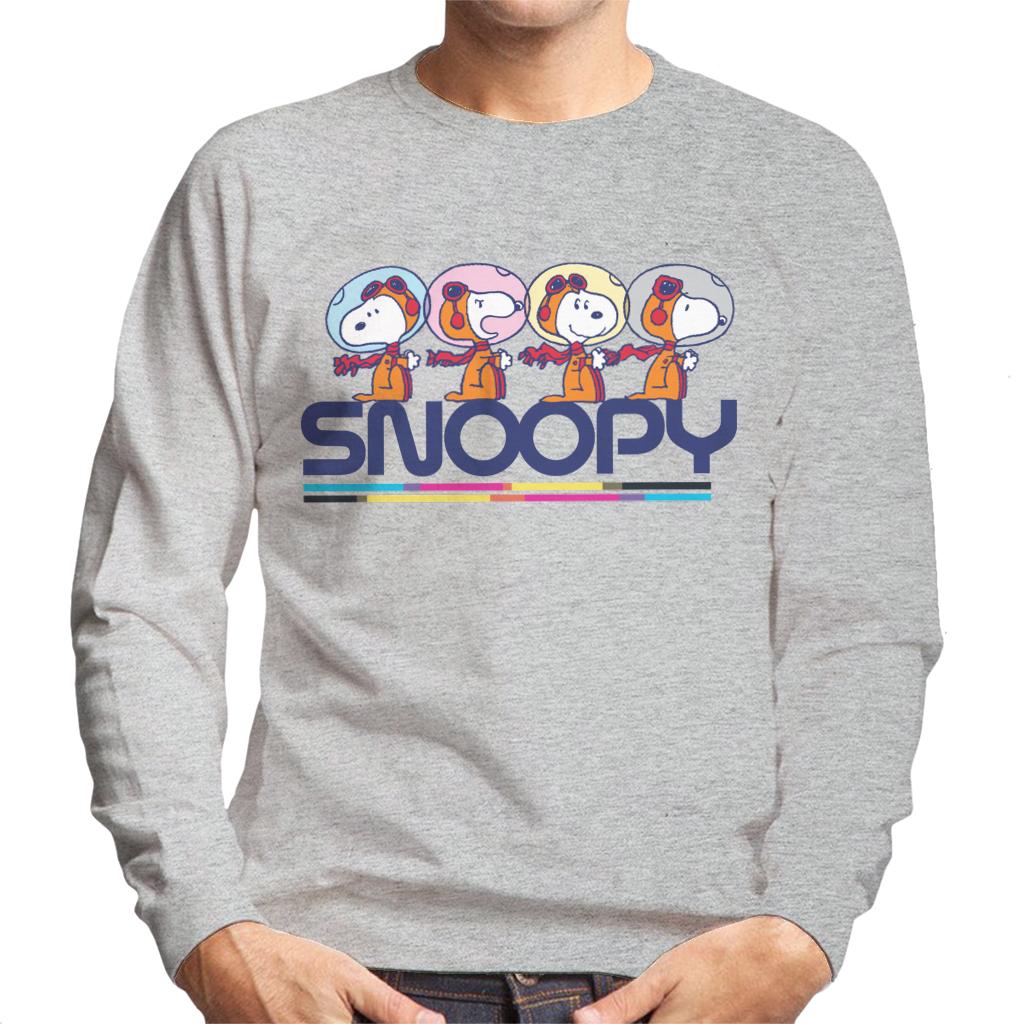 Peanuts Snoopy Space Travel Montage Men's Sweatshirt product image 1