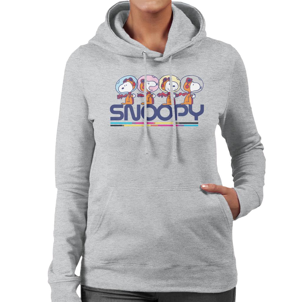 Peanuts Snoopy Space Travel Montage Women's Hooded product image 1