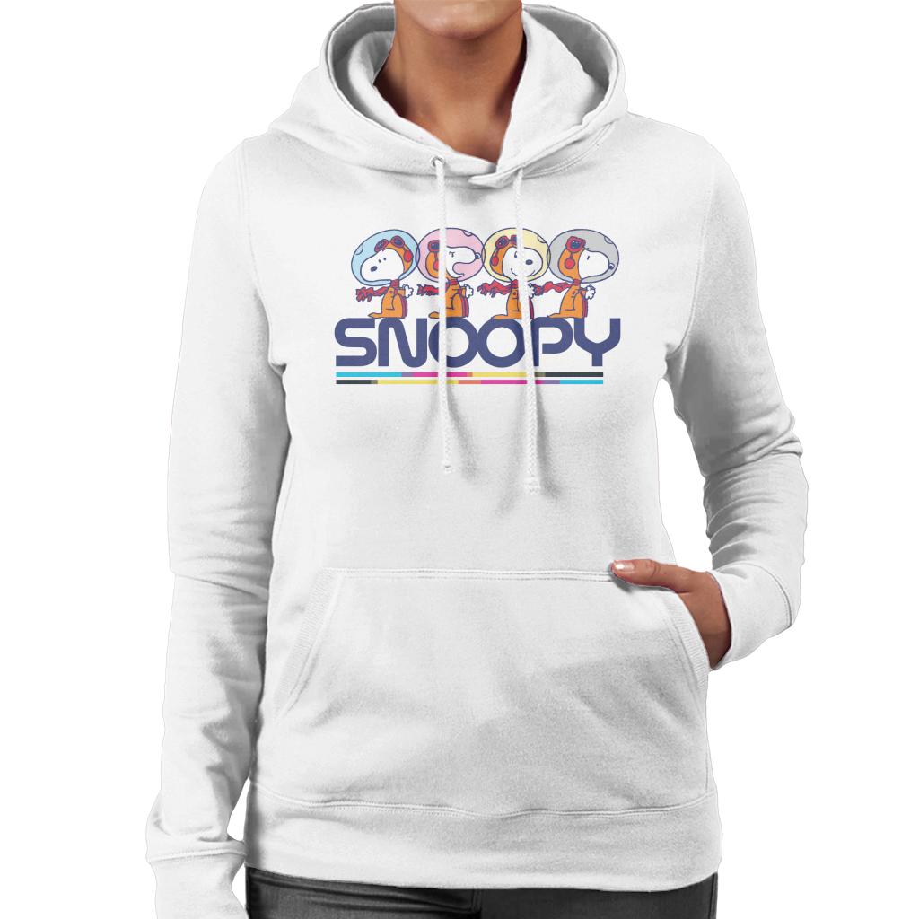 Peanuts Snoopy Space Travel Montage Women's Hooded product image 4