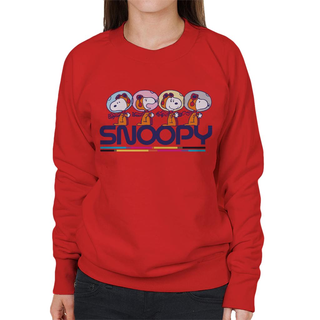 Peanuts Snoopy Space Travel Montage Women's Sweatshirt product image 6