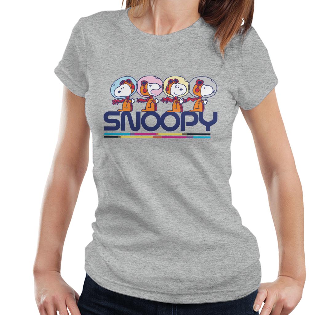 Peanuts Snoopy Space Travel Montage Women's T-Shirt product image 1