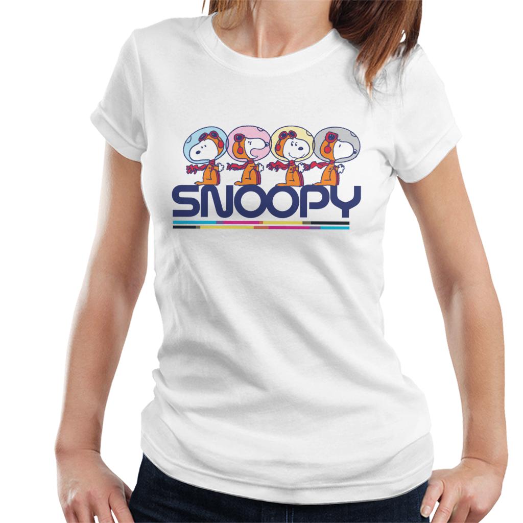 Peanuts Snoopy Space Travel Montage Women's T-Shirt product image 4