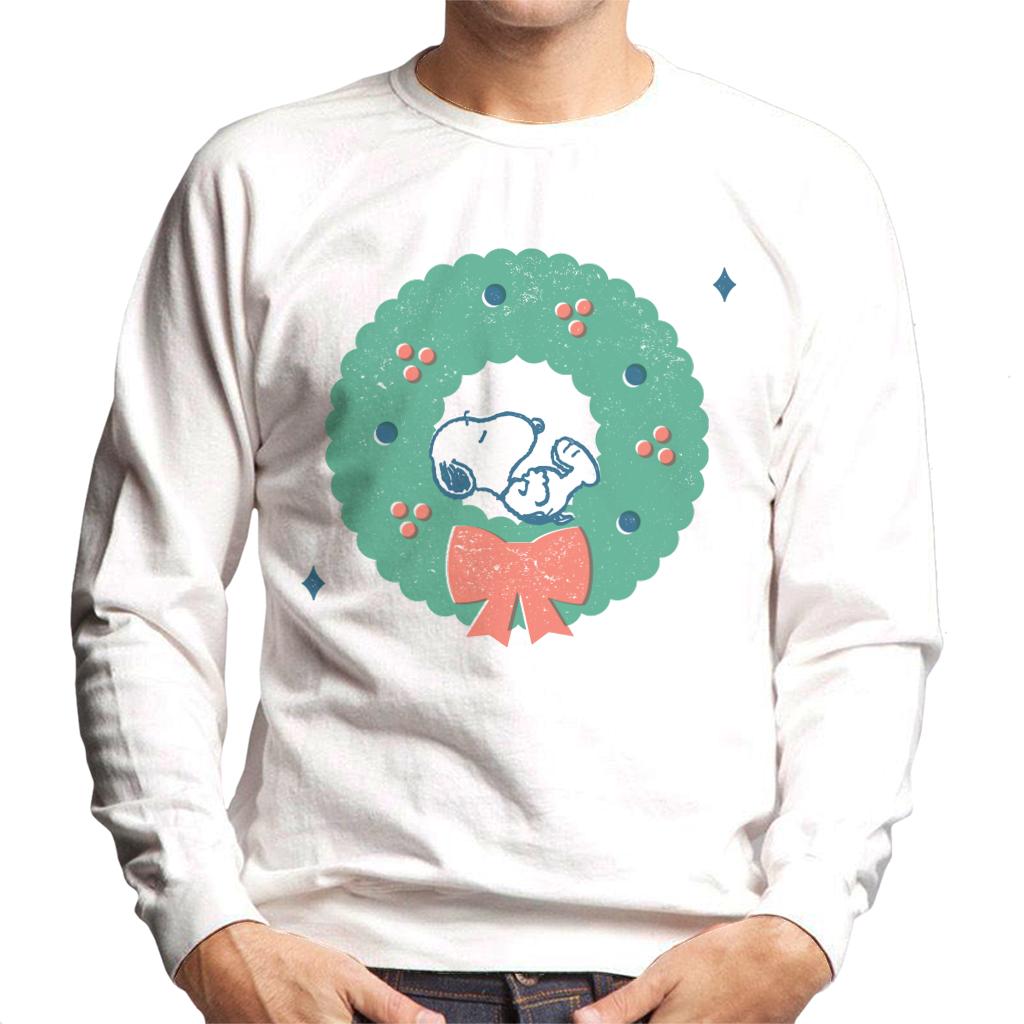 Peanuts Snoopy Holly Wreath Nap Men's Sweatshirt product image 4