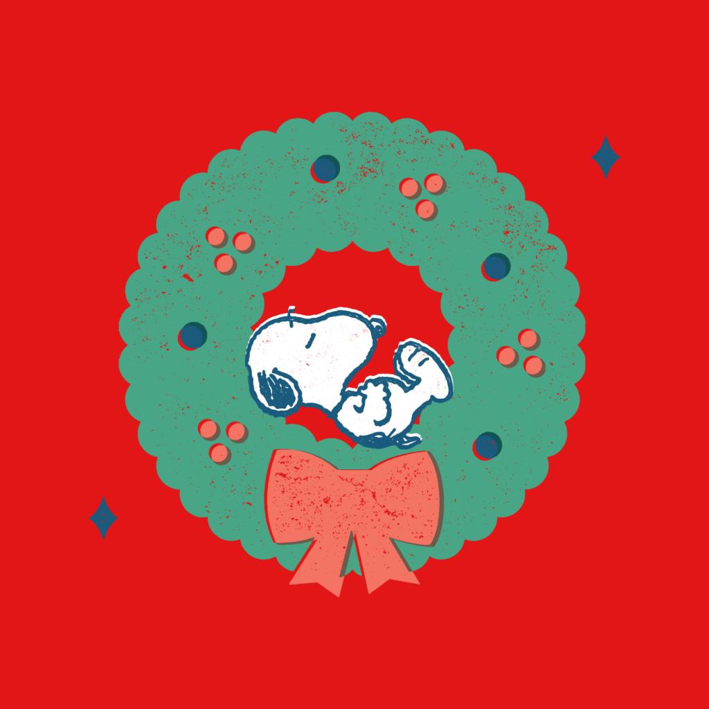 Peanuts Snoopy Holly Wreath Nap Men's Sweatshirt product image 7