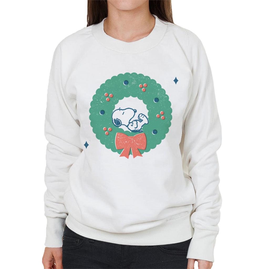 Peanuts Snoopy Holly Wreath Nap Women's Sweatshirt product image 4