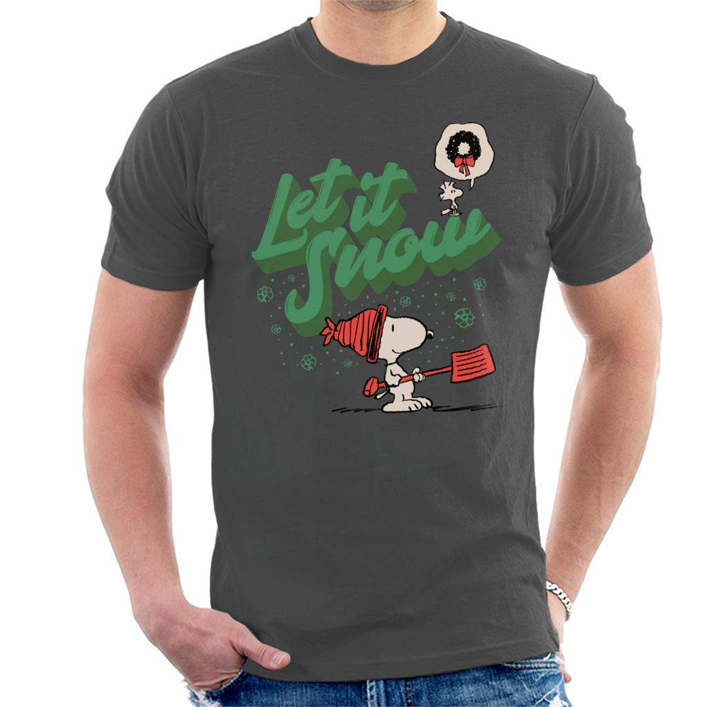 Peanuts Snoopy Let It Snow Men's T-Shirt product image 1