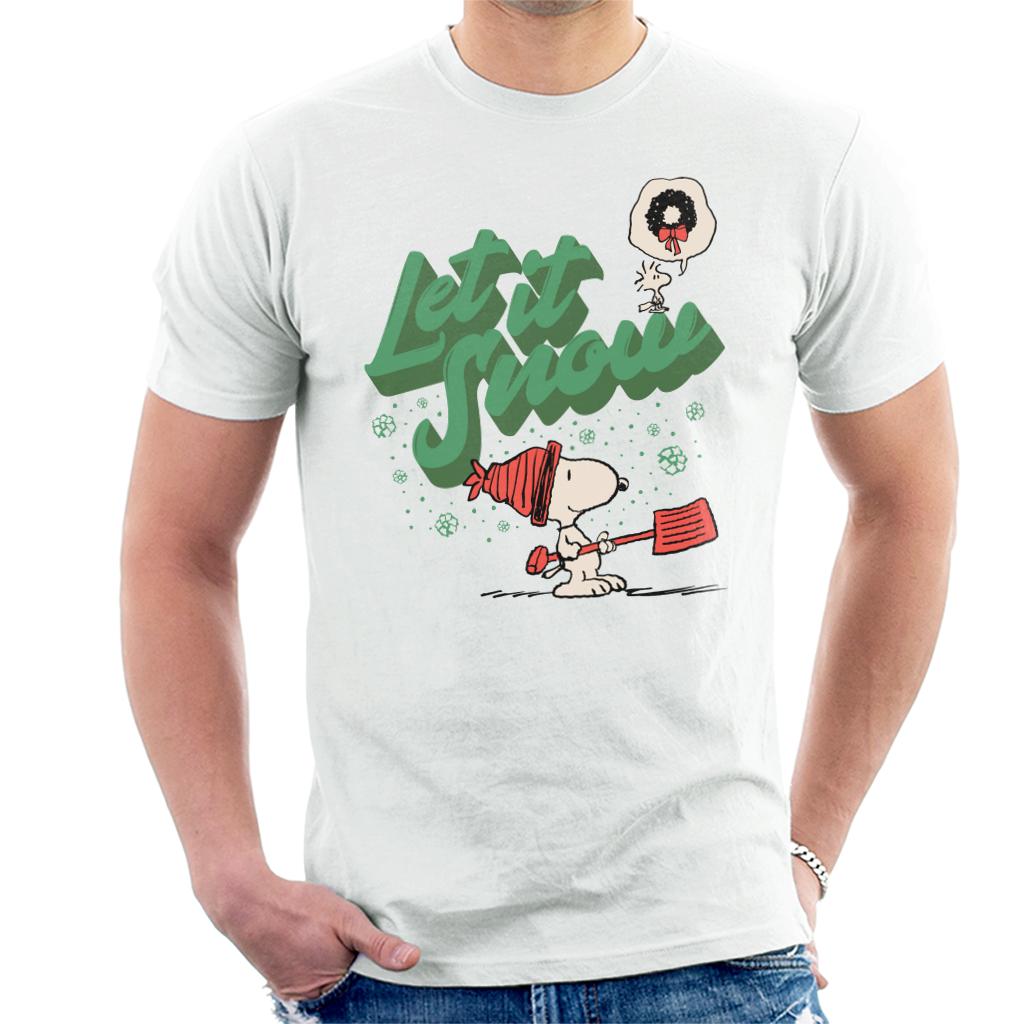 Peanuts Snoopy Let It Snow Men's T-Shirt product image 4