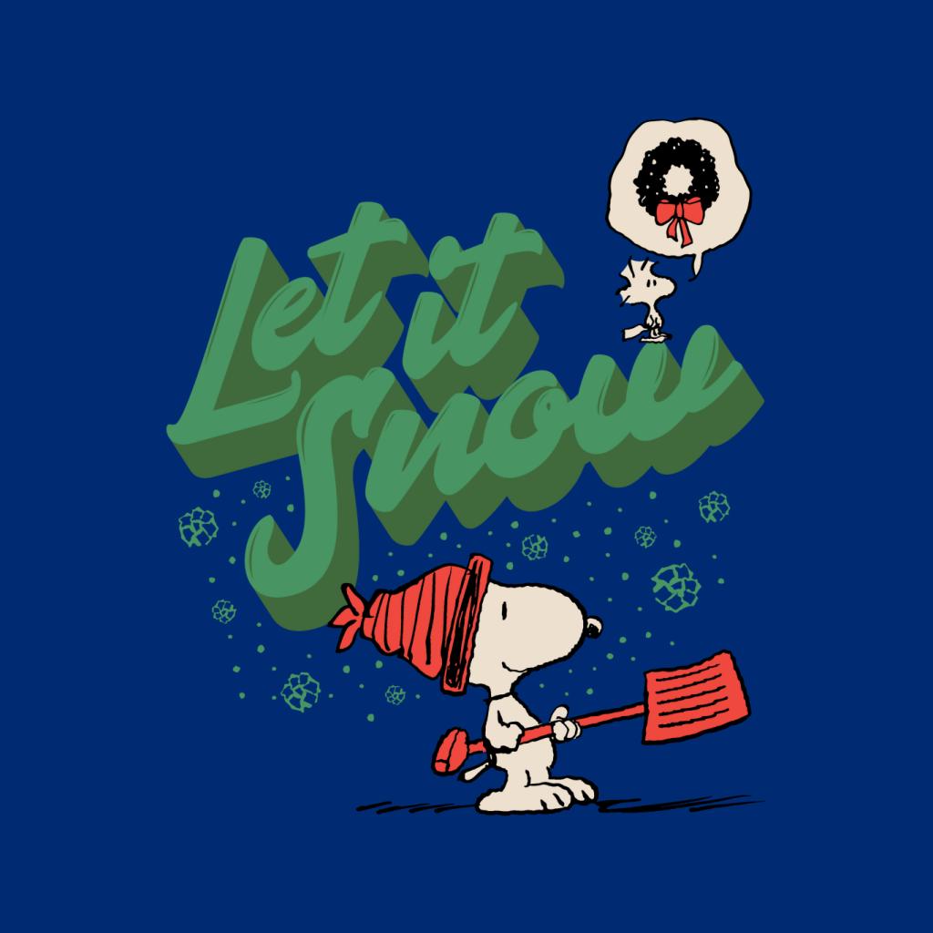 Peanuts Snoopy Let It Snow Men's T-Shirt product image 7