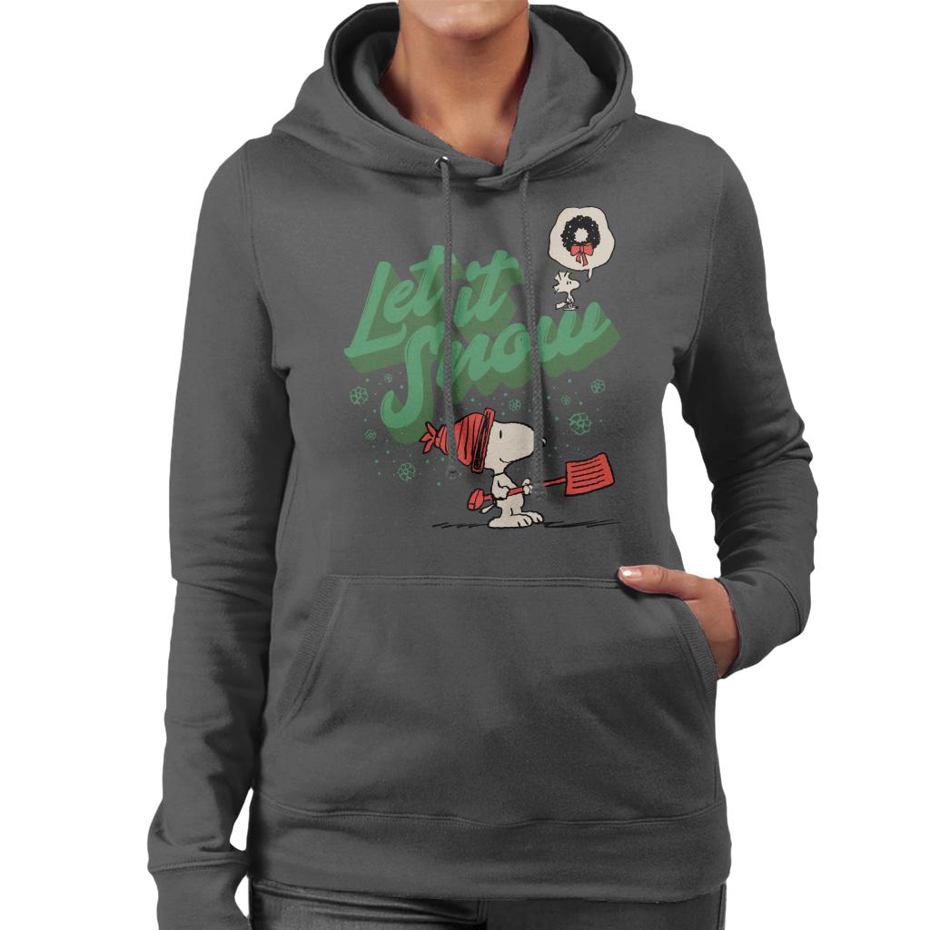 Peanuts Snoopy Let It Snow Women's Hooded Sweatshirt product image 1