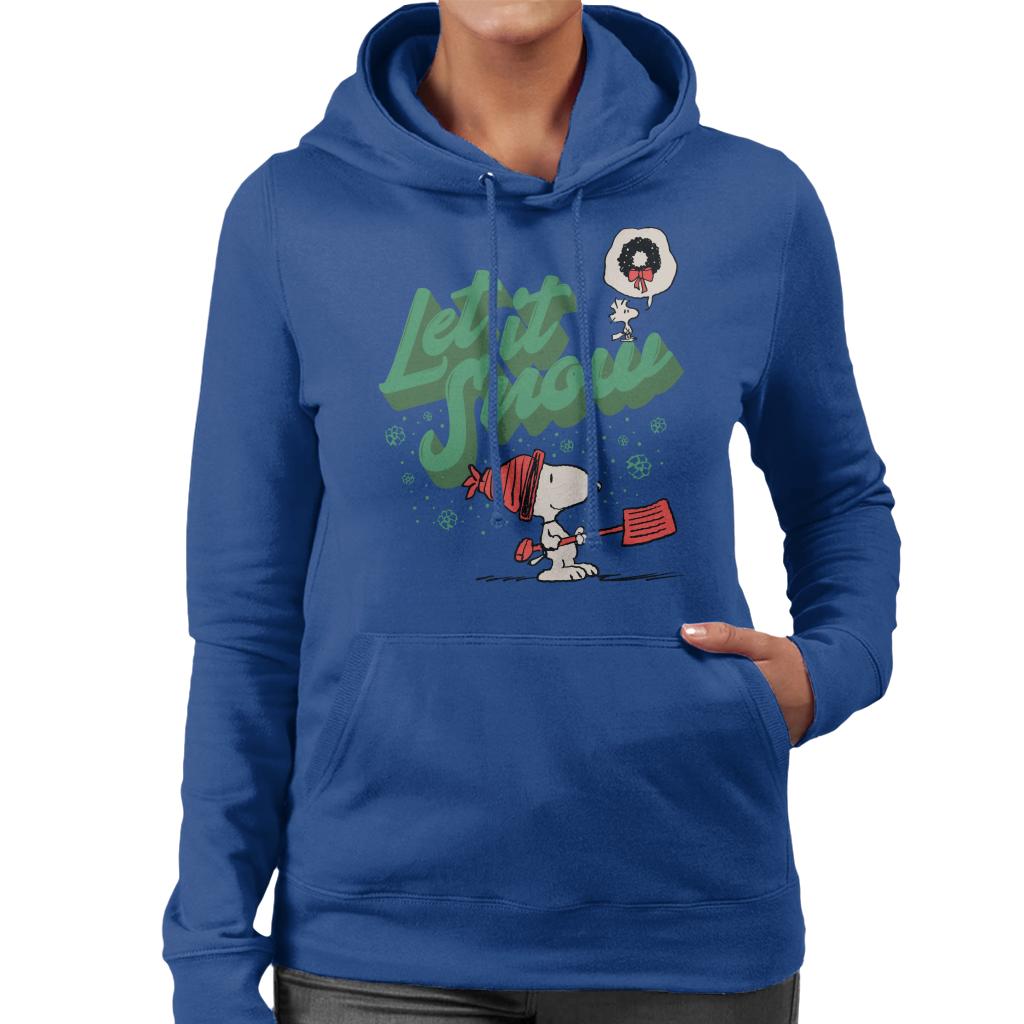 Peanuts Snoopy Let It Snow Women's Hooded Sweatshirt product image 6