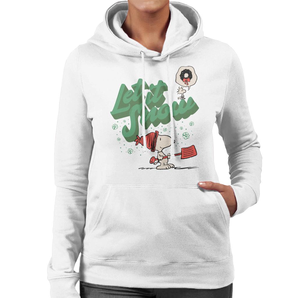 Peanuts Snoopy Let It Snow Women's Hooded Sweatshirt product image 4