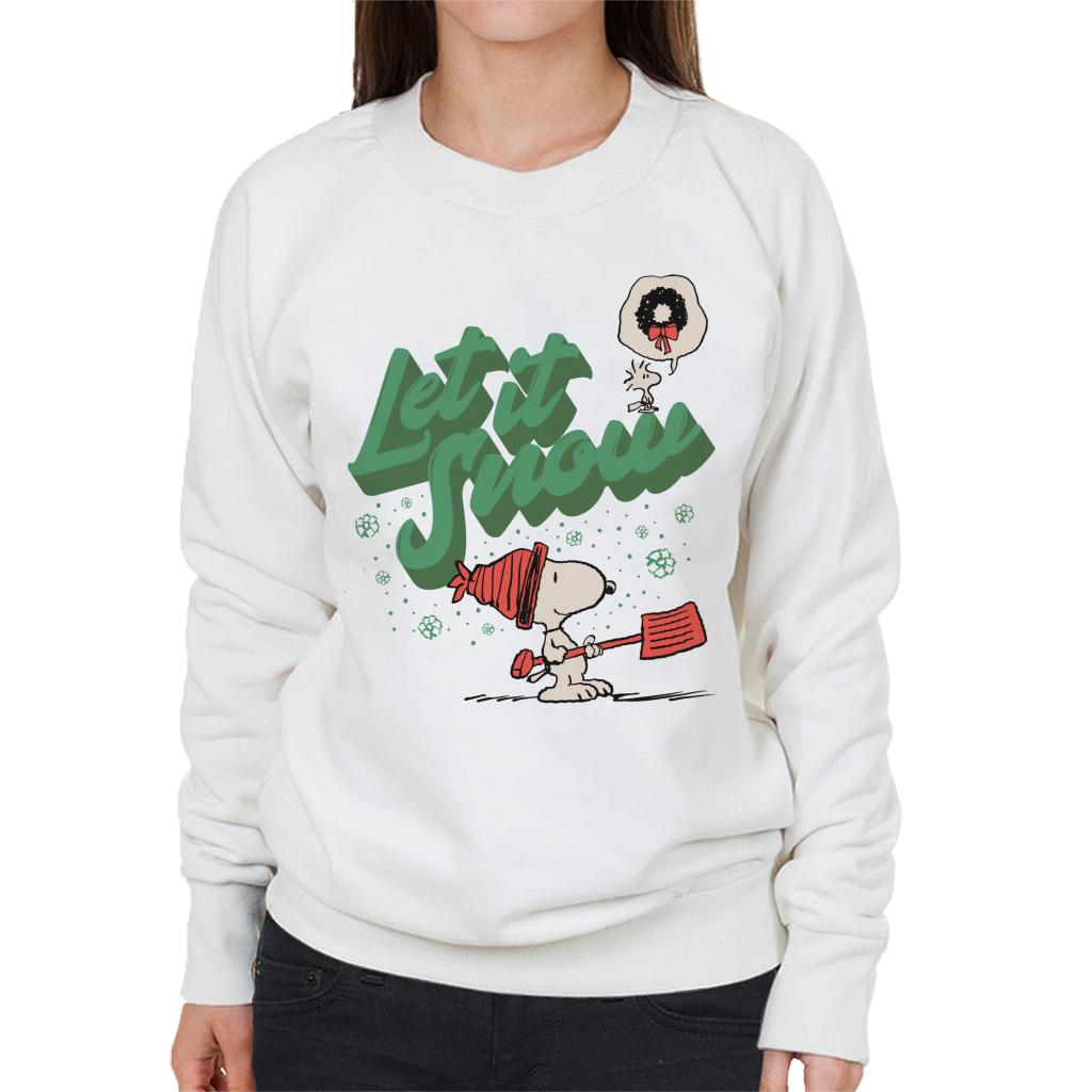Peanuts Snoopy Let It Snow Women's Sweatshirt product image 4