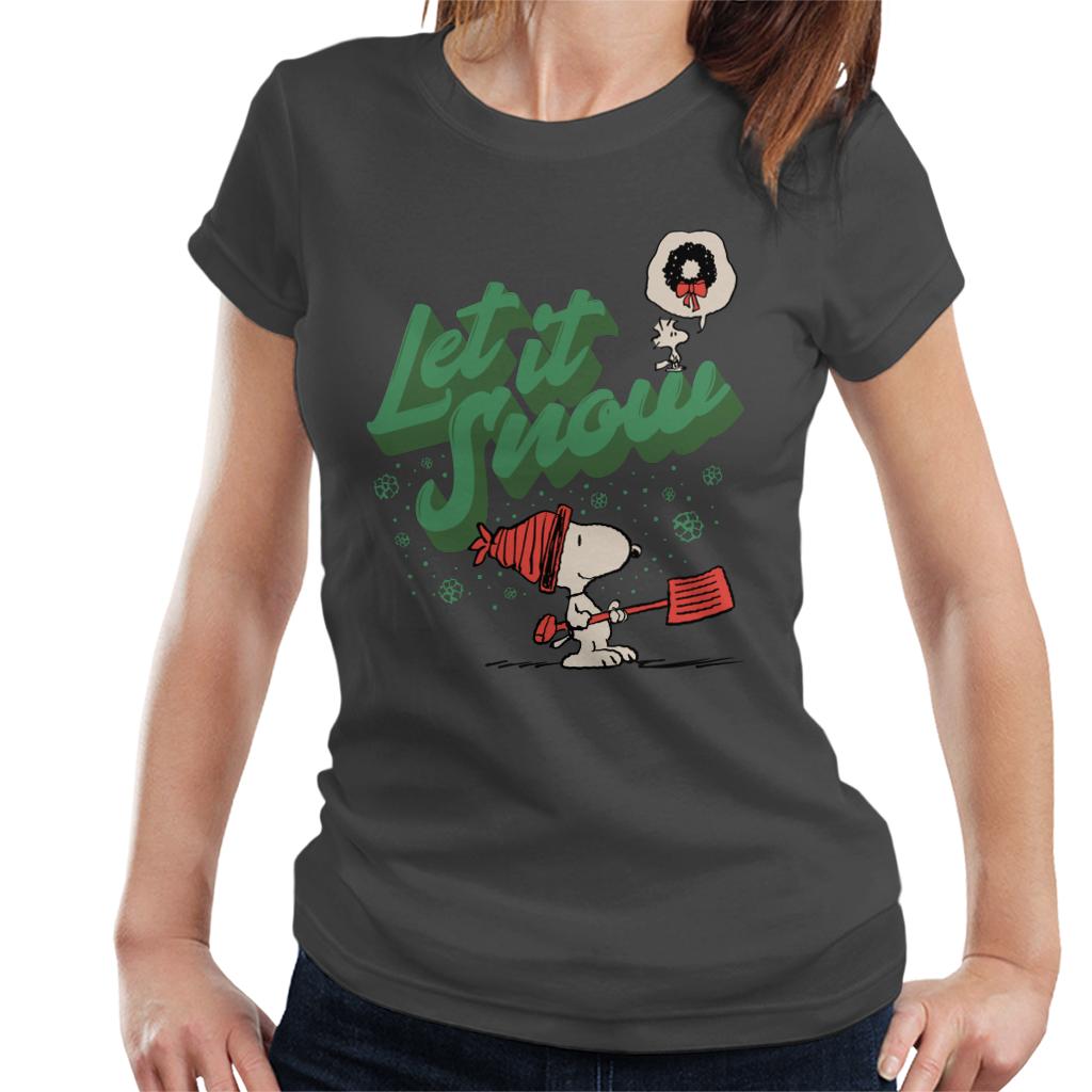 Peanuts Snoopy Let It Snow Women's T-Shirt product image 1