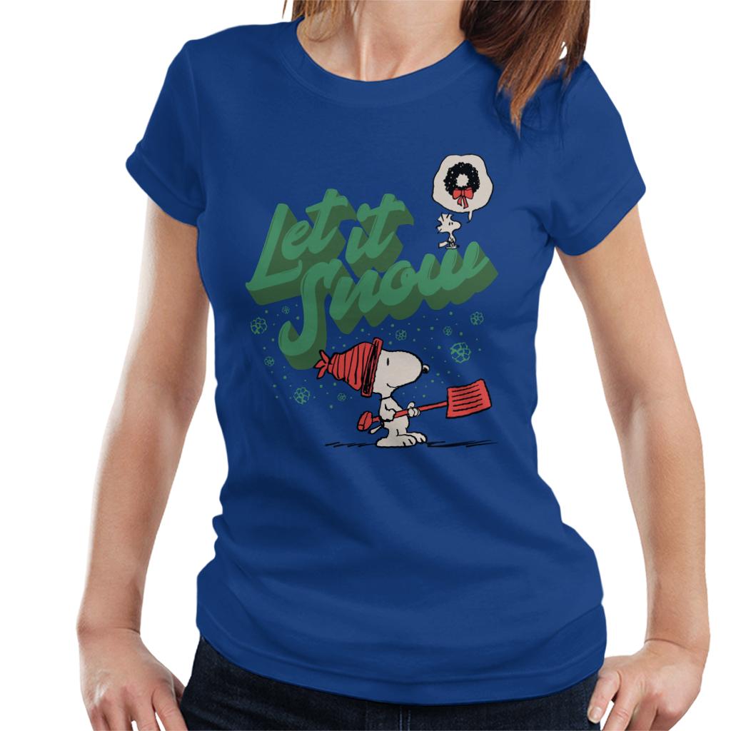 Peanuts Snoopy Let It Snow Women's T-Shirt product image 6