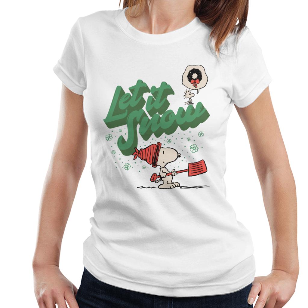 Peanuts Snoopy Let It Snow Women's T-Shirt product image 4