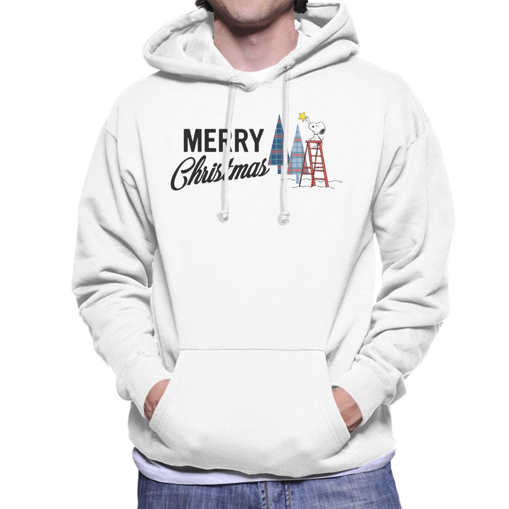 Peanuts Snoopy Star On Xmas Tree Men's Hooded Sweatshirt product image 4