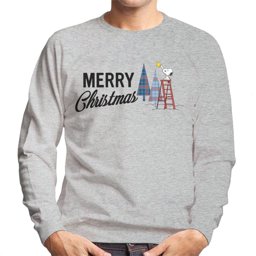 Peanuts Snoopy Star On Xmas Tree Men's Sweatshirt product image 1