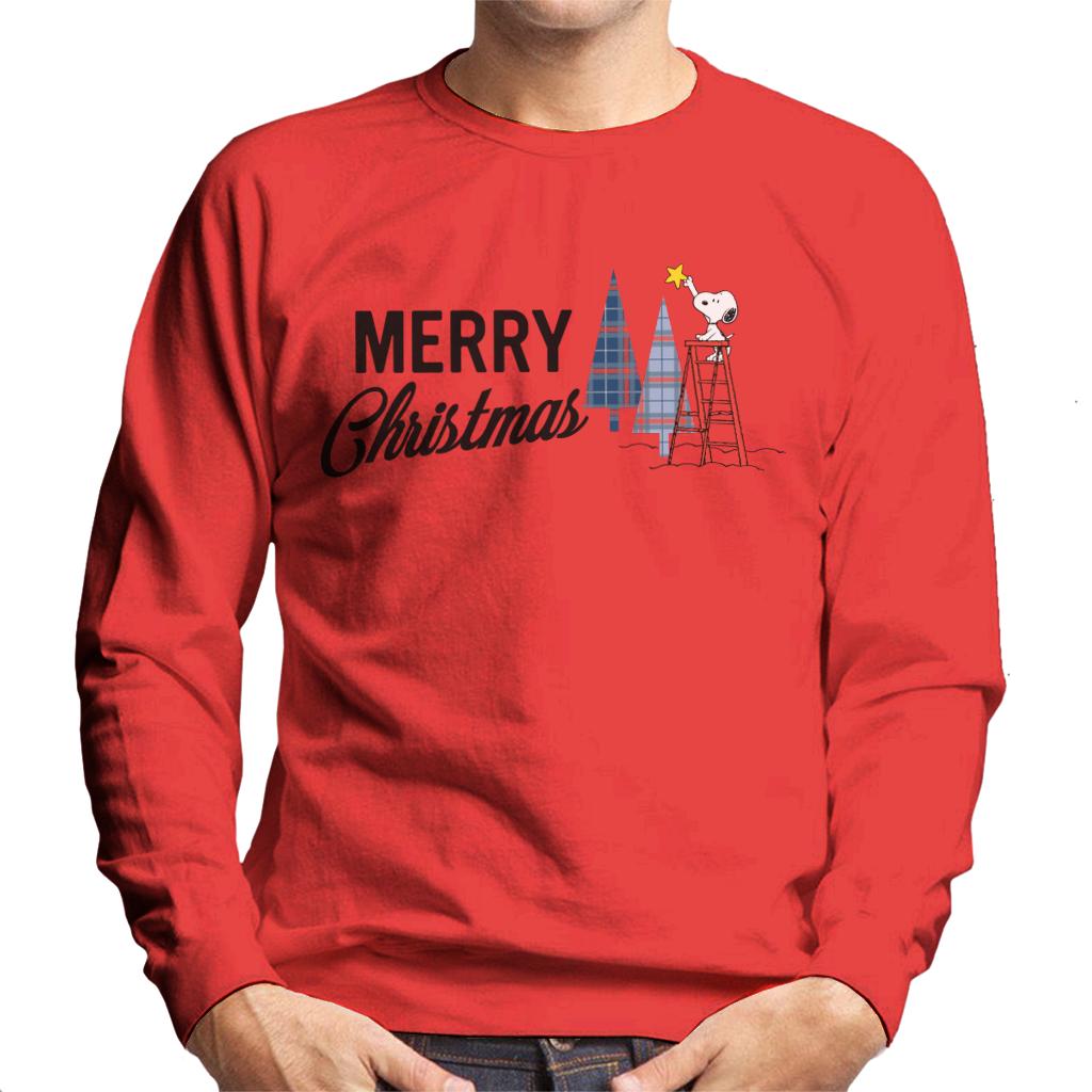 Peanuts Snoopy Star On Xmas Tree Men's Sweatshirt product image 6