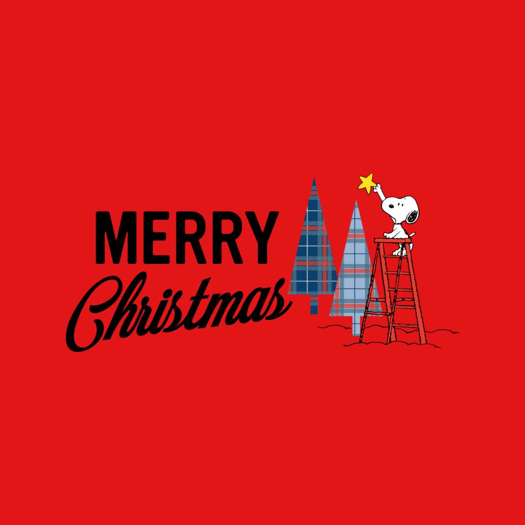 Peanuts Snoopy Star On Xmas Tree Men's T-Shirt product image 7