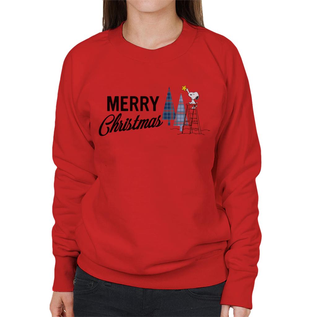 Peanuts Snoopy Star On Xmas Tree Women's Sweatshirt product image 6