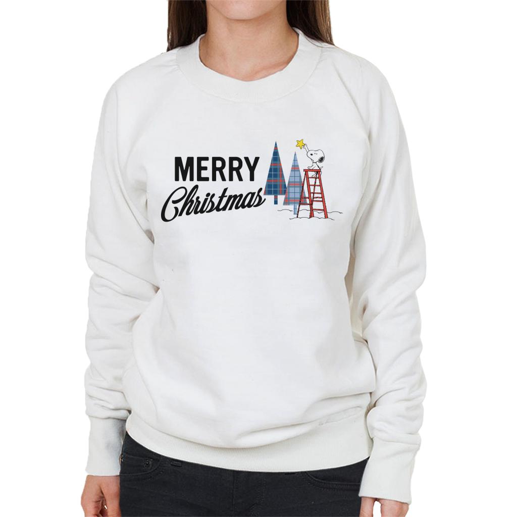 Peanuts Snoopy Star On Xmas Tree Women's Sweatshirt product image 4
