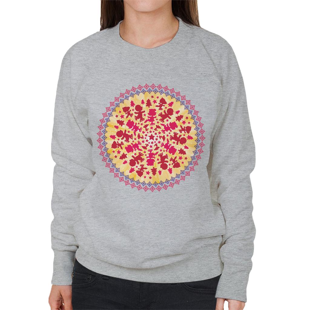 Peanuts Snoopy Symmetrical Ice Skating Women's Sweatshirt product image 1