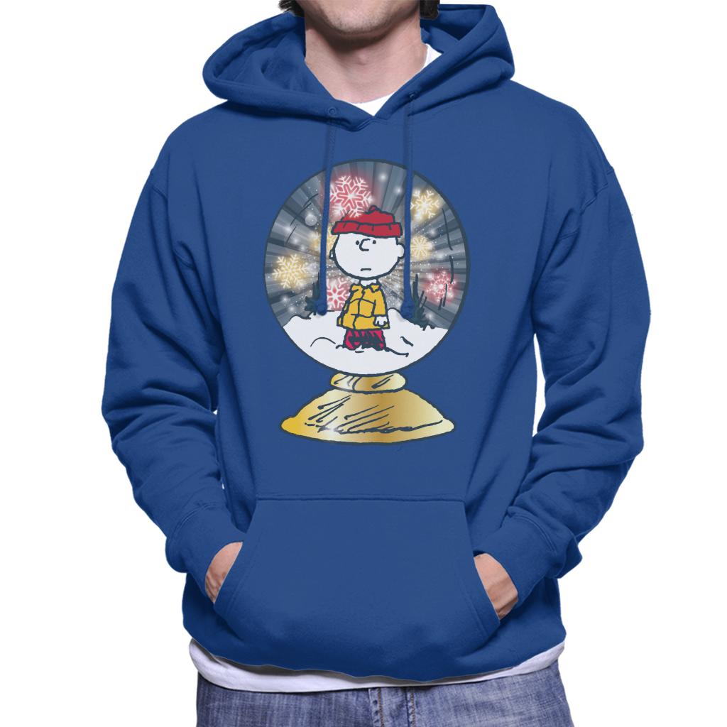 Peanuts Snoopy Charlie Brown In Snow Globe Men's Hooded product image 4