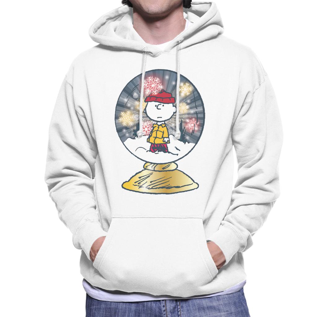 Peanuts Snoopy Charlie Brown In Snow Globe Men's Hooded product image 1