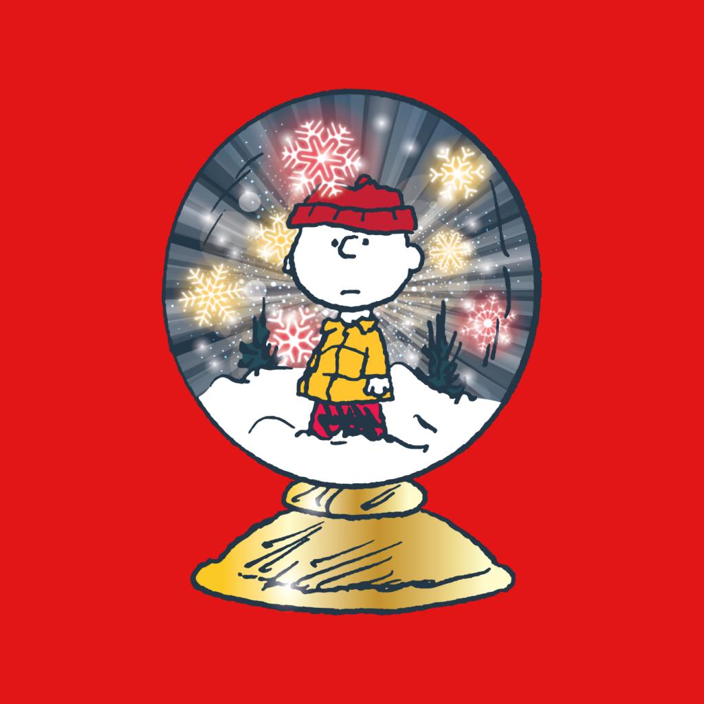 Peanuts Snoopy Charlie Brown In Snow Globe Men's Sweatshirt product image 7