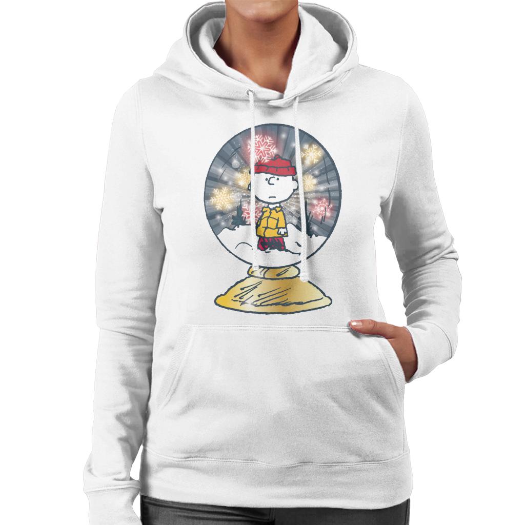 Peanuts Snoopy Charlie Brown In Snow Globe Women's Hooded product image 1