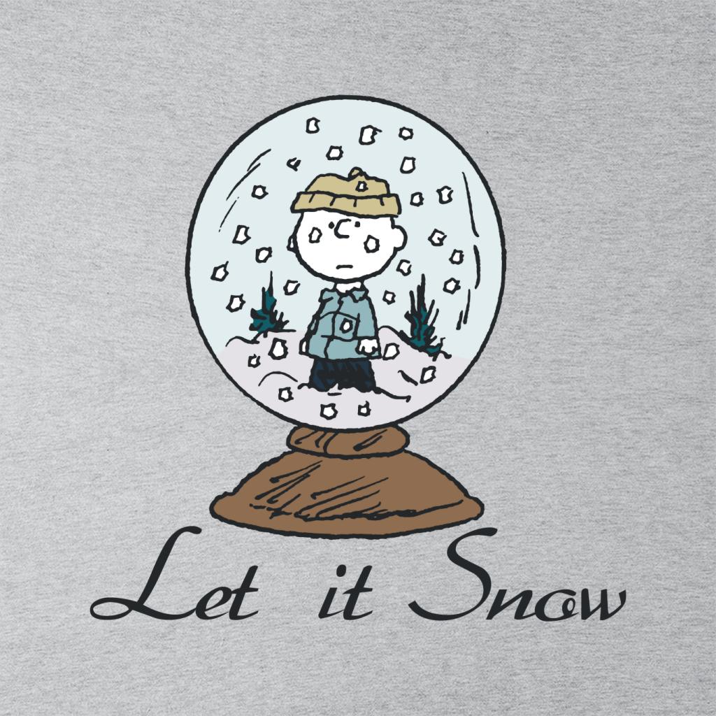 Peanuts Charlie Brown Let It Snow Globe Men's Hooded product image 2