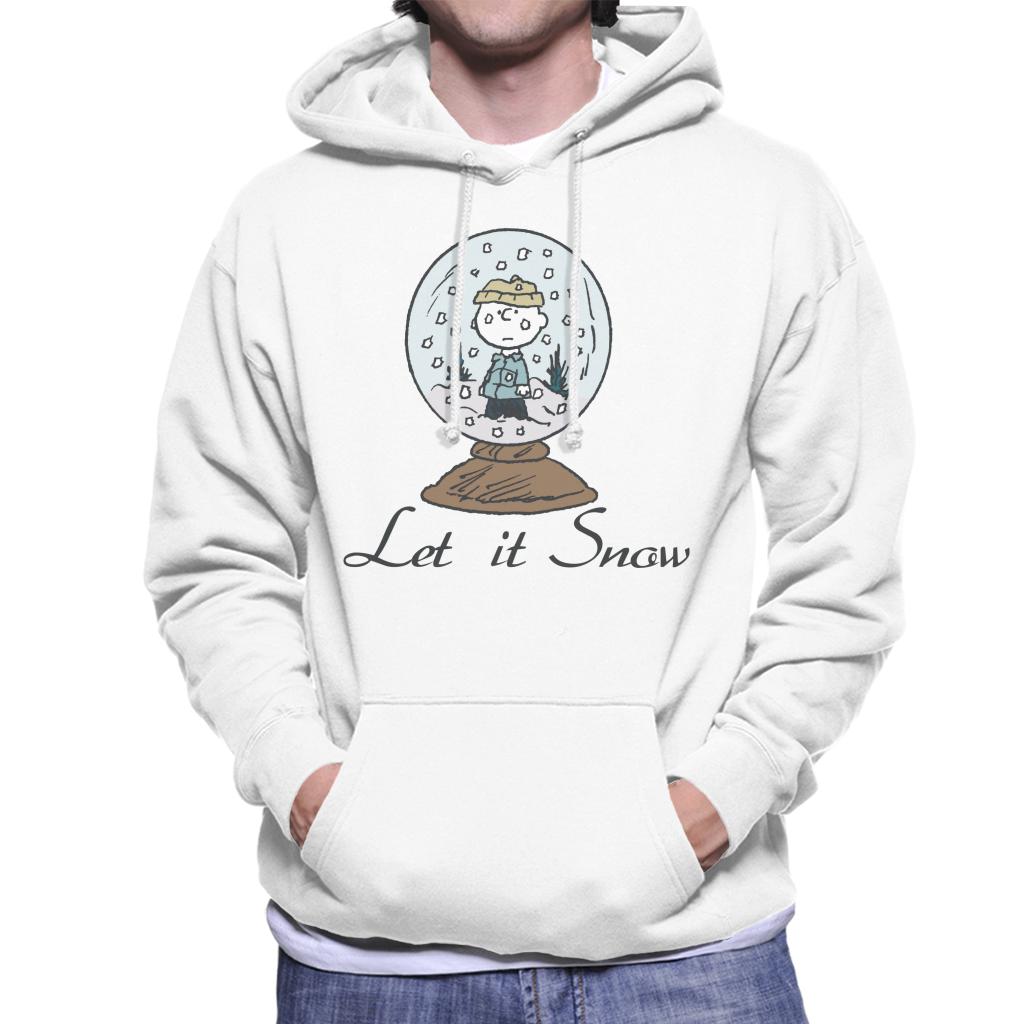 Peanuts Charlie Brown Let It Snow Globe Men's Hooded product image 4
