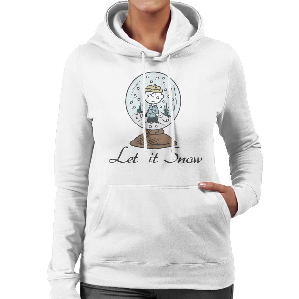 Peanuts Charlie Brown Let It Snow Globe Women's Hooded product image 4