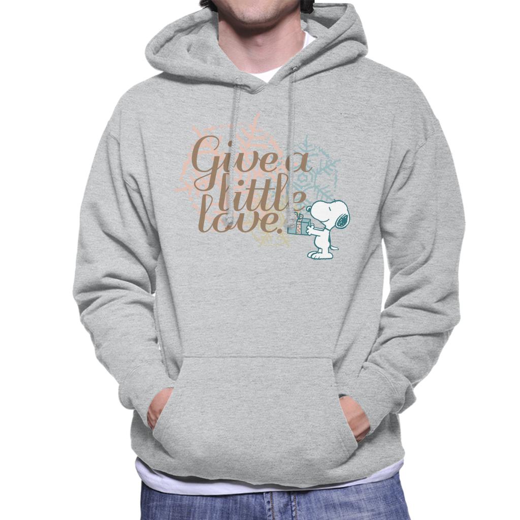 Peanuts Snoopy Give A Little Love Men's Hooded Sweatshirt product image 1