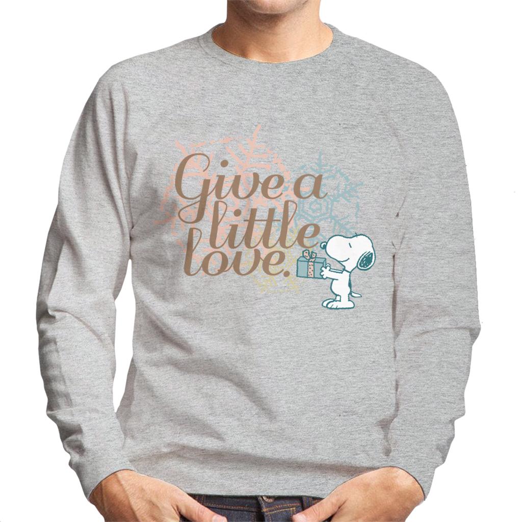 Peanuts Snoopy Give A Little Love Men's Sweatshirt product image 1