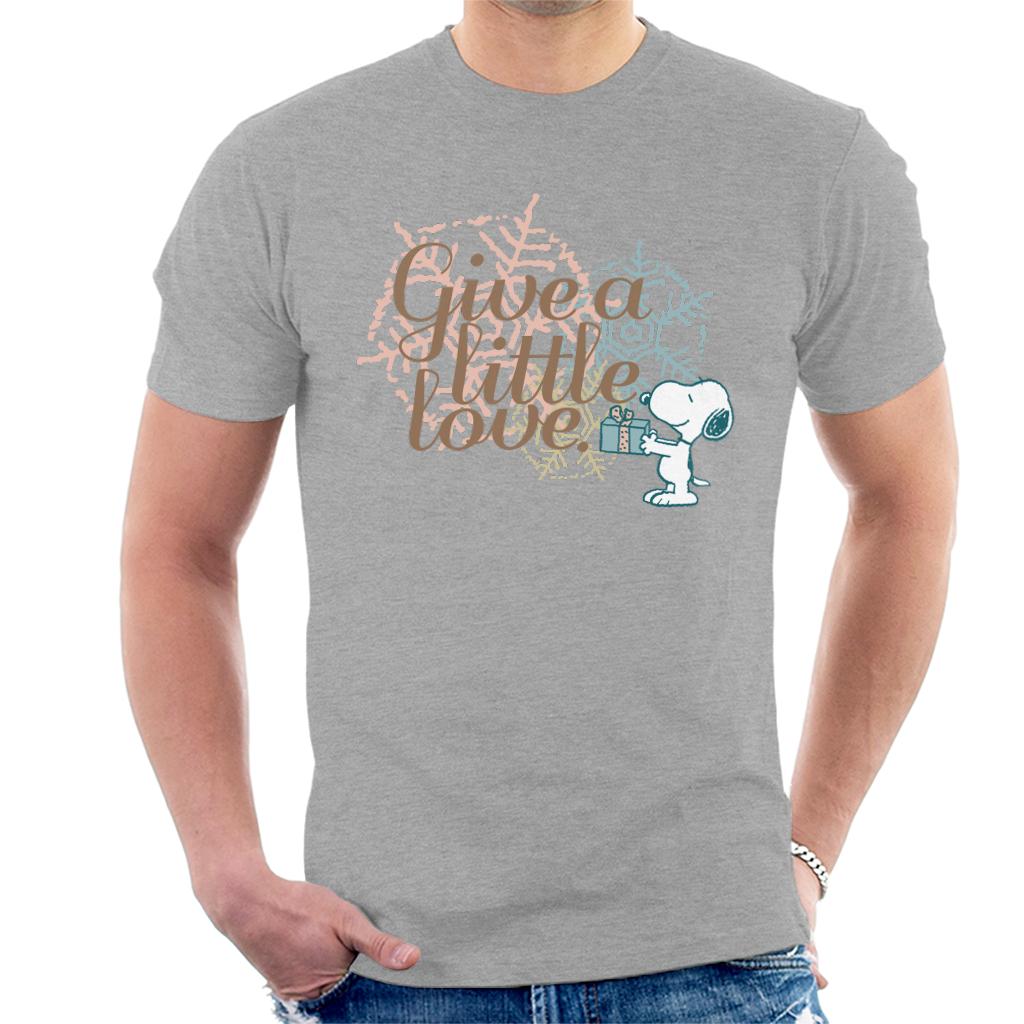 Peanuts Snoopy Give A Little Love Men's T-Shirt product image 1