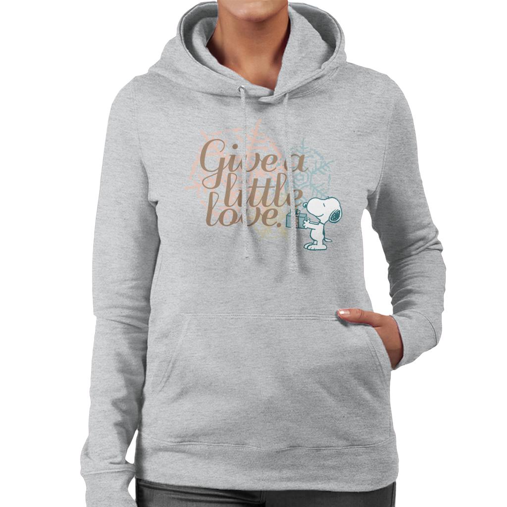 Peanuts Snoopy Give A Little Love Women's Hooded Sweatshirt product image 1