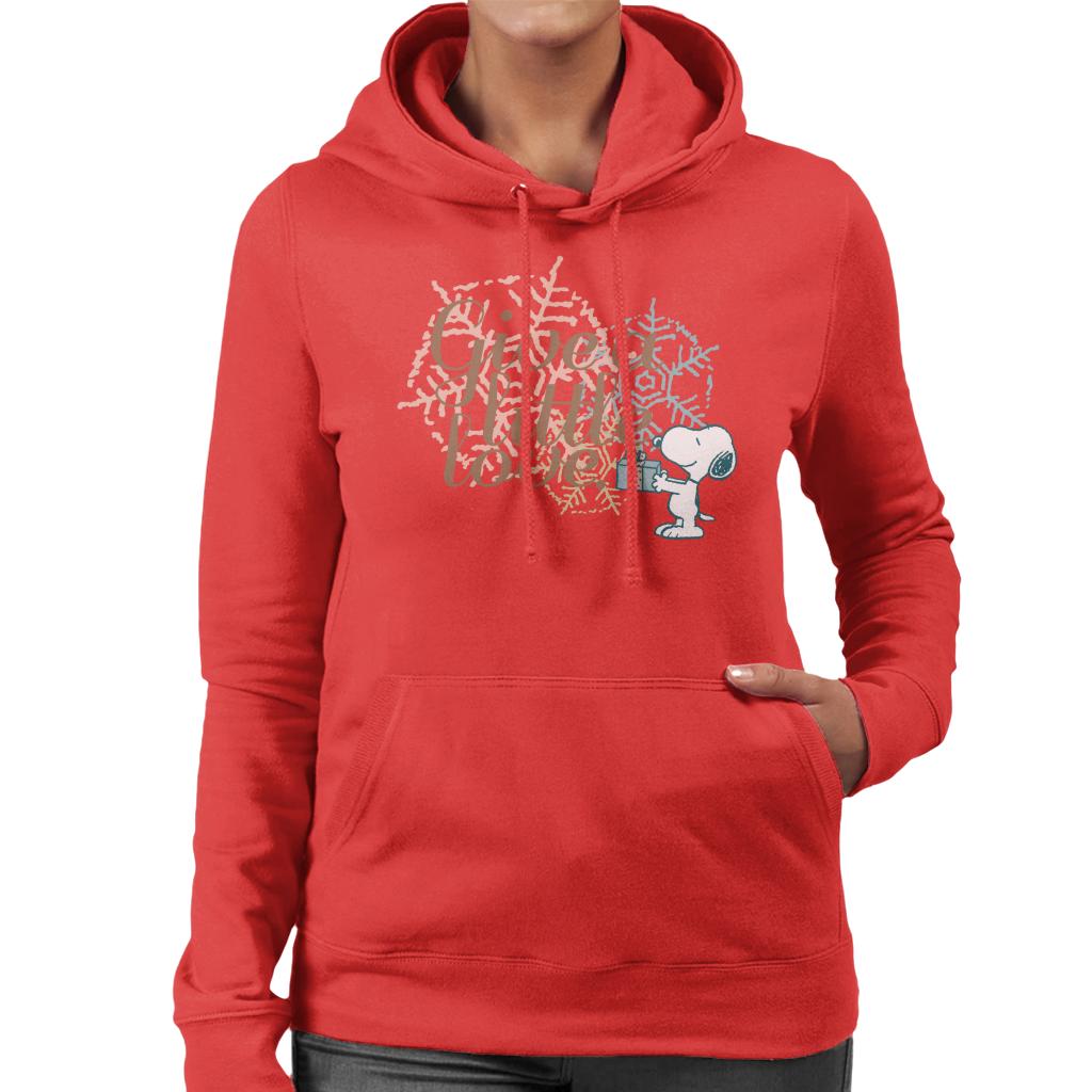 Peanuts Snoopy Give A Little Love Women's Hooded Sweatshirt product image 6